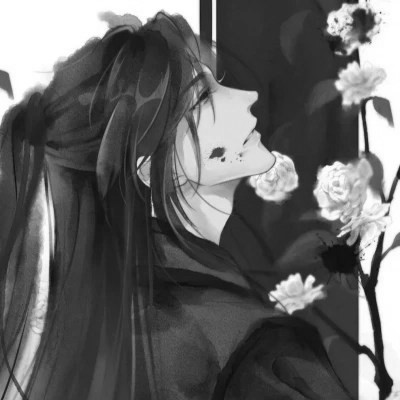 男生头像帅气古风黑白