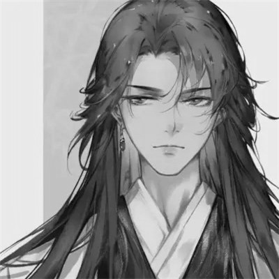 男生头像帅气古风黑白