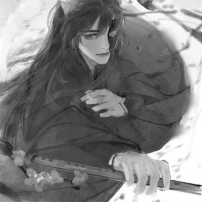 男生头像帅气古风黑白