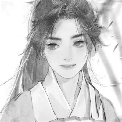 男生高清头像古风黑白