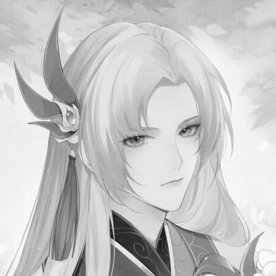 男生高清头像古风黑白