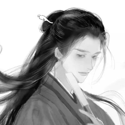 男生高清头像古风黑白