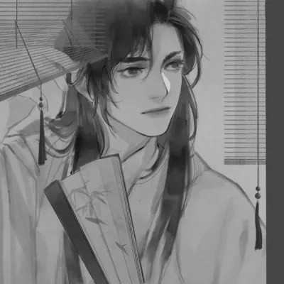 男生高清头像古风黑白