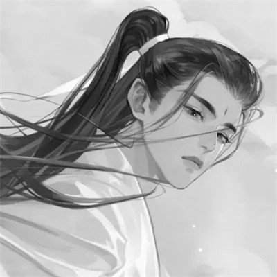 男生高清头像古风黑白