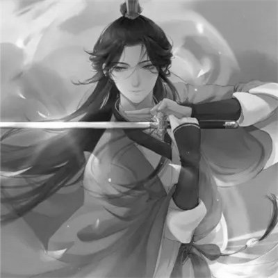 男生高清头像古风黑白
