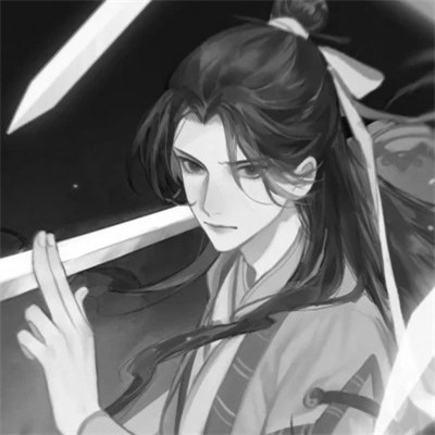男生高清头像古风黑白
