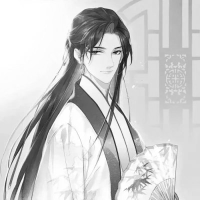 男生高清头像古风黑白