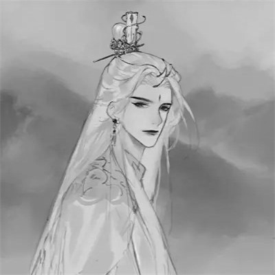 男生高清头像古风黑白