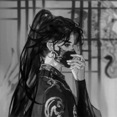 男生高清头像古风黑白