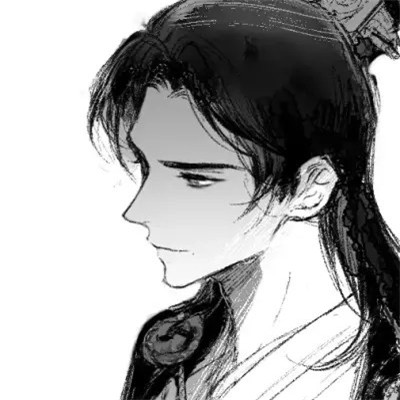 男生高清头像古风黑白