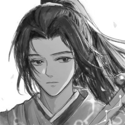 男生高清头像古风黑白