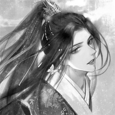 男生高清头像古风黑白