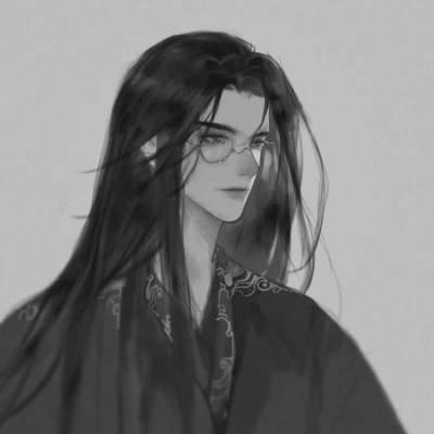 男生高清头像古风黑白