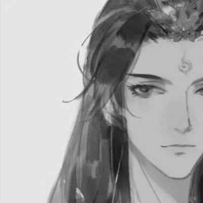 男生高清头像古风黑白