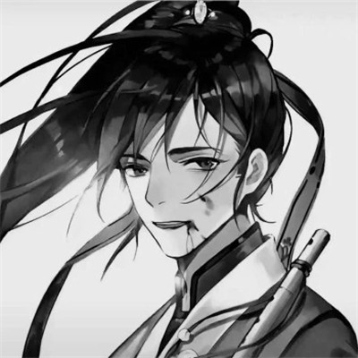 男生高清头像古风黑白