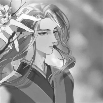 男生高清头像古风黑白