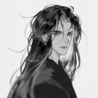 男生高清头像古风黑白