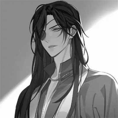二次元头像男生古风黑白