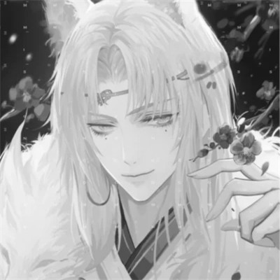 古风男生头像漫画帅气黑白