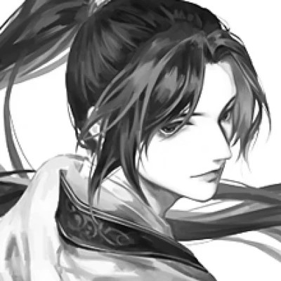古风男生头像漫画帅气黑白