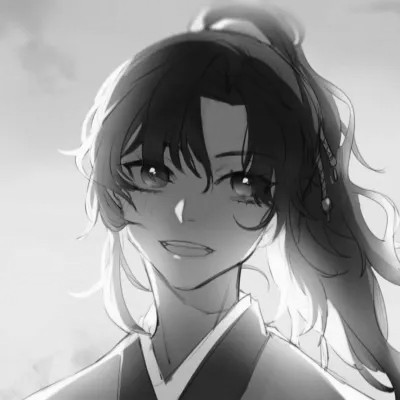 古风男生头像漫画帅气黑白