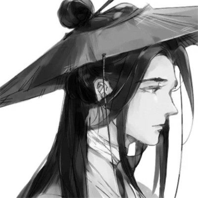 古风男生头像漫画帅气黑白