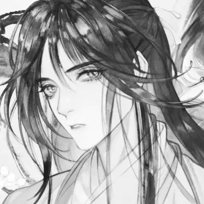 古风男生头像漫画帅气黑白