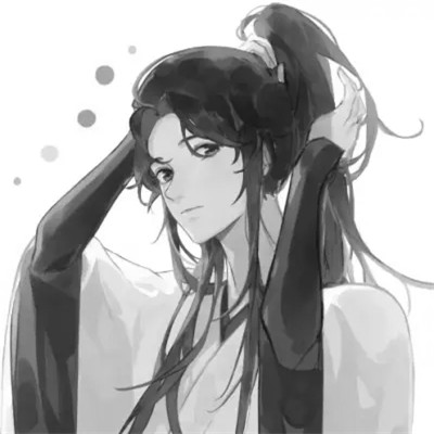 古风男生头像漫画帅气黑白