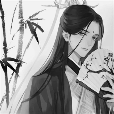 古风男生头像漫画帅气黑白