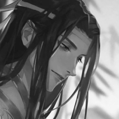 古风男生头像漫画帅气黑白