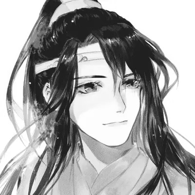 古风男生头像漫画帅气黑白