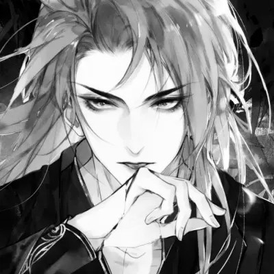 古风男生头像漫画帅气黑白