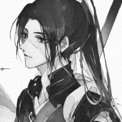 古风男生头像漫画帅气黑白