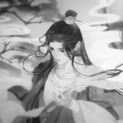 古风男生头像漫画帅气黑白
