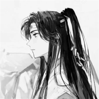 古风动漫头像男黑白