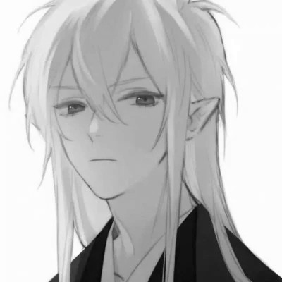 古风动漫头像男黑白