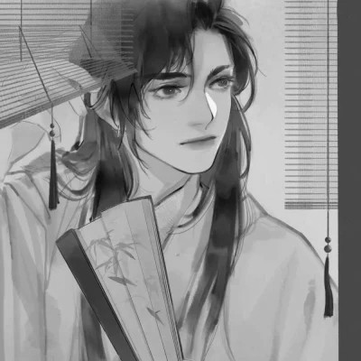 古风动漫头像男黑白