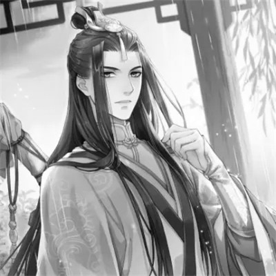 古风动漫头像男黑白