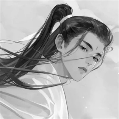 古风动漫头像男黑白