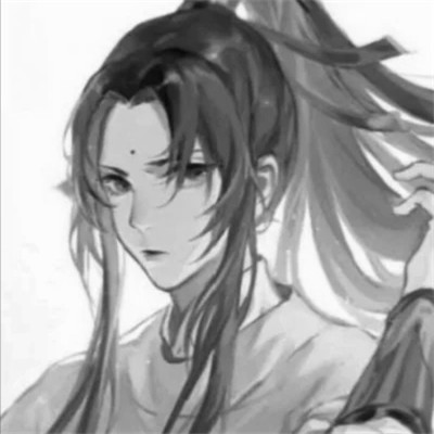 古风动漫头像男黑白