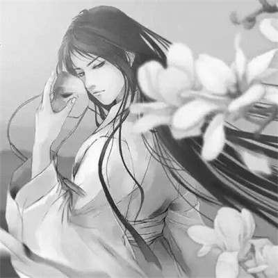 高质量神仙动漫男头黑白古风