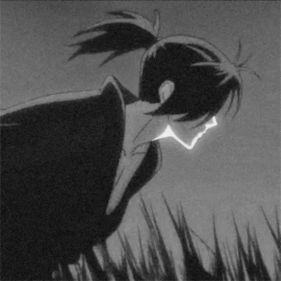高质量神仙动漫男头黑白古风