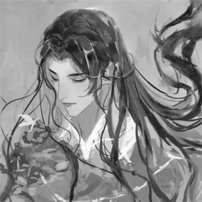 帅帅的酷酷的男头动漫黑白古风