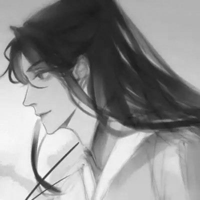 qq头像动漫男生古风黑白高清好看