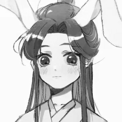 qq头像动漫男生古风黑白高清好看