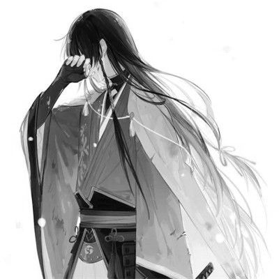qq头像动漫男生古风黑白高清好看