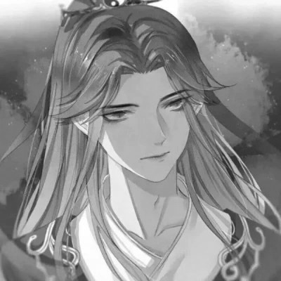qq头像动漫男生古风黑白高清好看