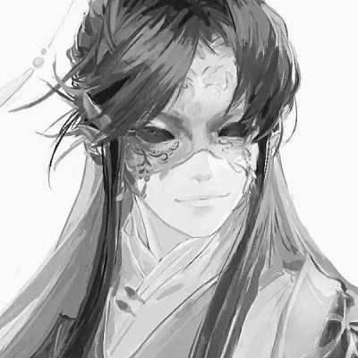 qq头像动漫男生古风黑白高清好看