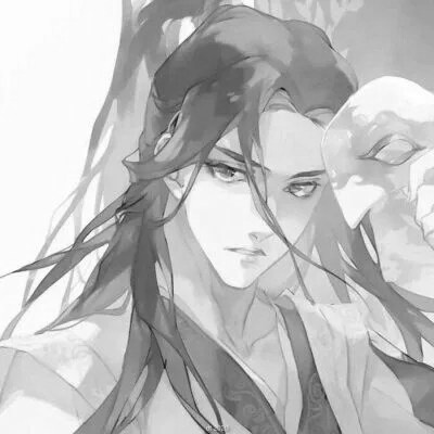 qq头像动漫男生古风黑白高清好看