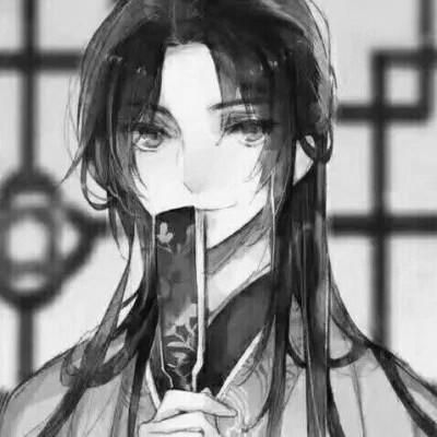 qq头像动漫男生古风黑白高清好看